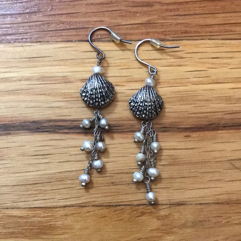 Ann Taylor Seashell Earrings